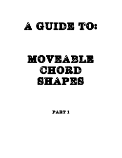 A guide to:  Moveable chord