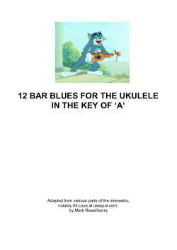 12 BAR BLUES FOR THE UKULELE IN THE KEY OF ‘A’