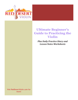Ultimate Beginner’s Guide to Practicing the Violin Plus Daily Practice Diary and