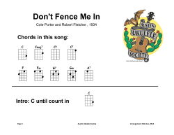 Don't Fence Me In Chords in this song: