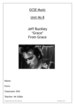 Jeff Buckley ‘Grace’ From Grace