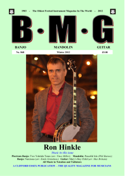 Ron Hinkle Music in this issue