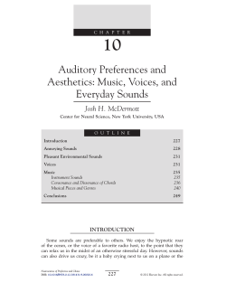 10 Auditory Preferences and Aesthetics: Music, Voices, and Everyday Sounds