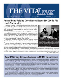 L INK THE VITA Annual Fund-Raising Drive Raises Nearly $90,000 To Aid