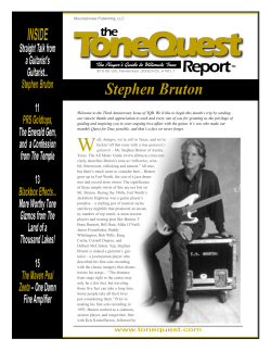 Report INSIDE Stephen Bruton the