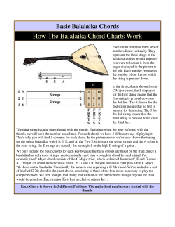How The Balalaika Chord Charts Work Basic Balalaika Chords