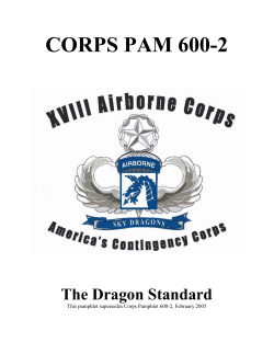 CORPS PAM 600-2  The Dragon Standard