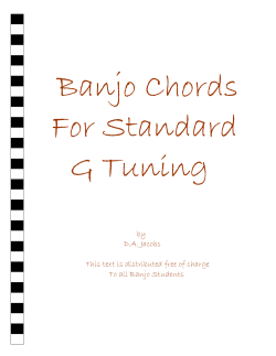 Banjo Chords For Standard G Tuning