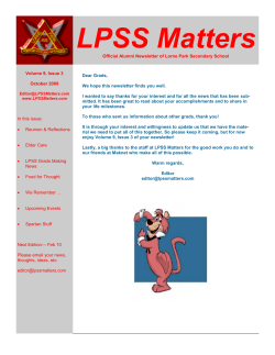 LPSS Matters