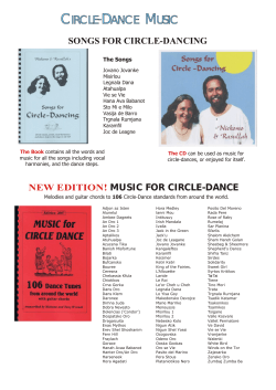NEW EDITION! SONGS FOR CIRCLE-DANCING MUSIC FOR CIRCLE-DANCE