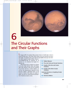 6 The Circular Functions and Their Graphs I