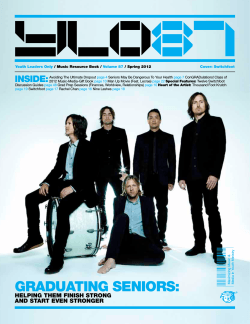 INSIDE: Youth Leaders Only Volume 87 Cover: Switchfoot