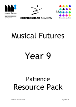 Year 9 Musical Futures Resource Pack