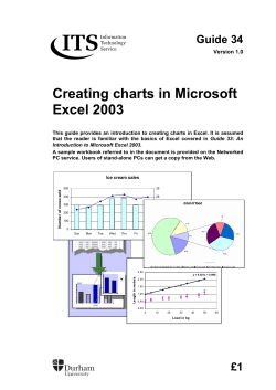 Creating charts in Microsoft Excel 2003 Guide 34 Version 1.0