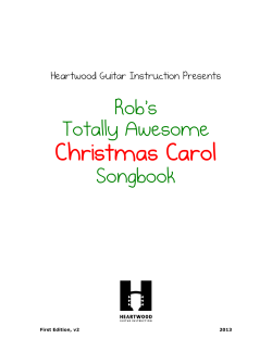 Christmas Carol Rob's Totally Awesome Songbook