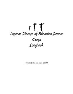Anglican Diocese of Edmonton Summer Camps Songbook