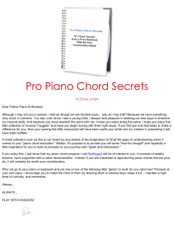 Pro Piano Chord Secrets