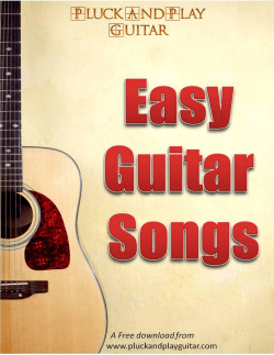 1 | P a g e Easy Guitar Songs – PluckAndPlayGuitar.com