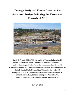 Damage Study and Future Direction for Structural Design Following the Tuscaloosa