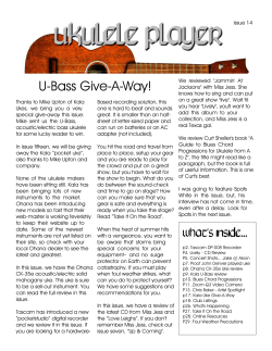 U-Bass Give-A-Way!