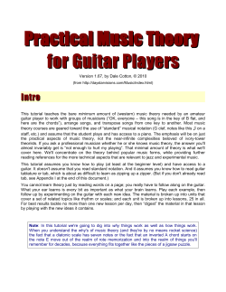 Practical Music Theory for Guitar Players Intro
