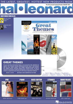 GREAT THEMES THE L ATEST, GREATEST, HOTTEST NEW PRODUCTS FROM