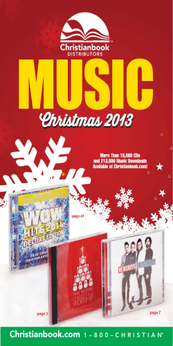 MUSIC Christmas 2013 Christianbook.com