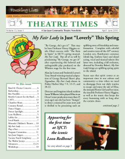 TheaTre Times My Fair Lady