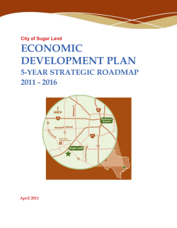ECONOMIC DEVELOPMENT PLAN 5-YEAR STRATEGIC ROADMAP 2011 - 2016