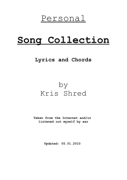 Song Collection Personal by Kris Shred