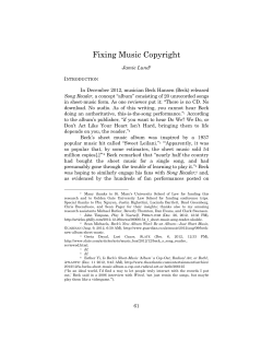 Fixing Music Copyright