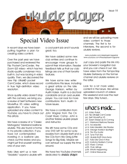 Special Video Issue
