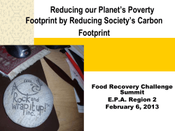 Reducing our Planet’s Poverty Footprint by Reducing Society’s Carbon Footprint