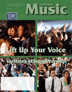 Music Lift Up Your Voice Varieties of Sung Worship PASTORAL