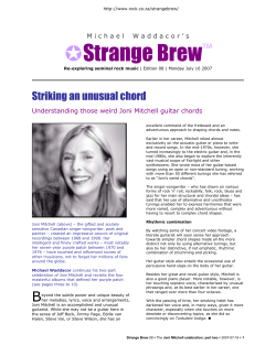  Strange Brew  Striking an unusual chord