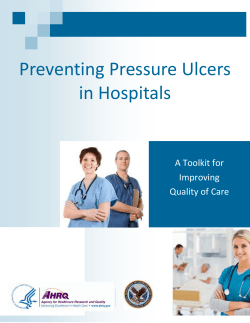 Preventing Pressure Ulcers in Hospitals  A Toolkit for