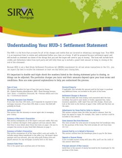 Understanding Your HUD-1 Settlement Statement