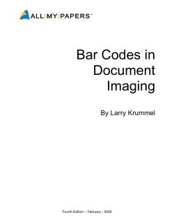 Bar Codes in Document Imaging