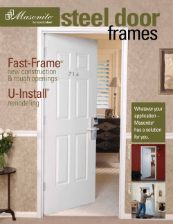 steel door frames Fast-Frame U-Install