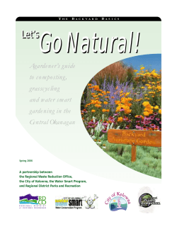 Go Natural! Let’s A gardener’s guide to composting,
