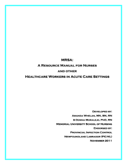 MRSA Resource Manual for Nurses