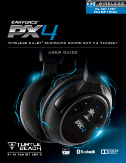 Wireless User GUide Wireless Dolby surrounD sounD GaminG HeaDset