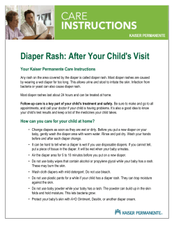 Diaper Rash: After Your Child's Visit Your Kaiser Permanente Care Instructions