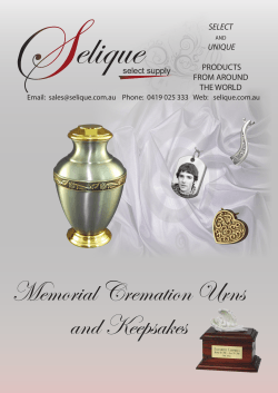 elique Memorial Cremation Urns and Keepsakes SELECT