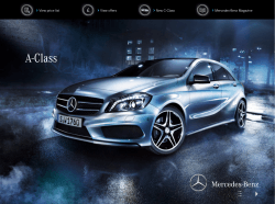 A‑Class View price list View offers New C-Class