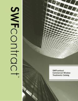 SWFcontract Commercial Window Treatments Catalog 800-327-9798