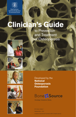 Clinician’s Guide Source to Prevention and Treatment