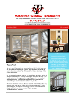 Motorized Window Treatments  847-732-4104