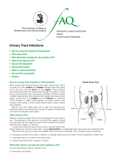 AQ f Urinary Tract Infections The American College of