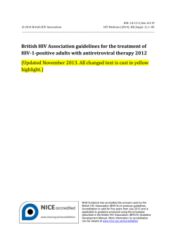 DOI: 10.1111/hiv.12119  _________________________________________________________________________________________________________________________ HIV Medicine